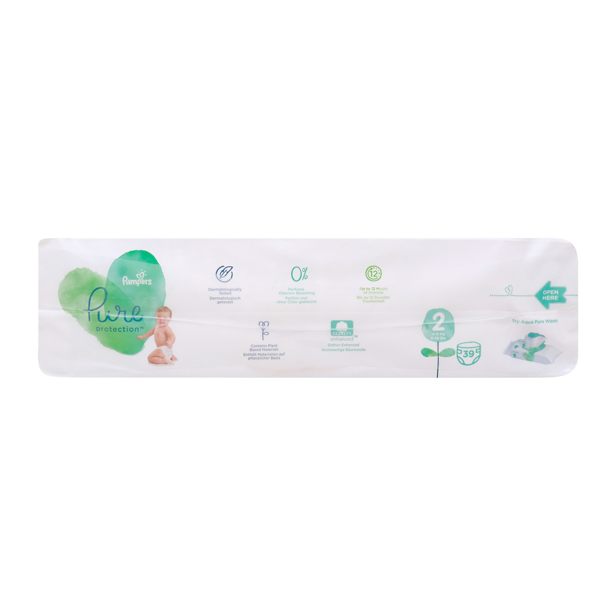 Pampers Pure Protection Baby Diapers Size 2, 4-8kg Value Pack 39 pcs Online  at Best Price, Baby Nappies