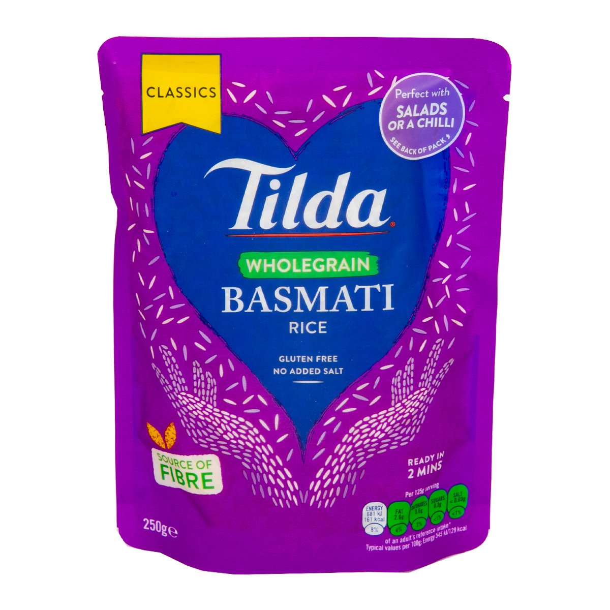 Tilda Wholegrain Basmati Rice 250 g