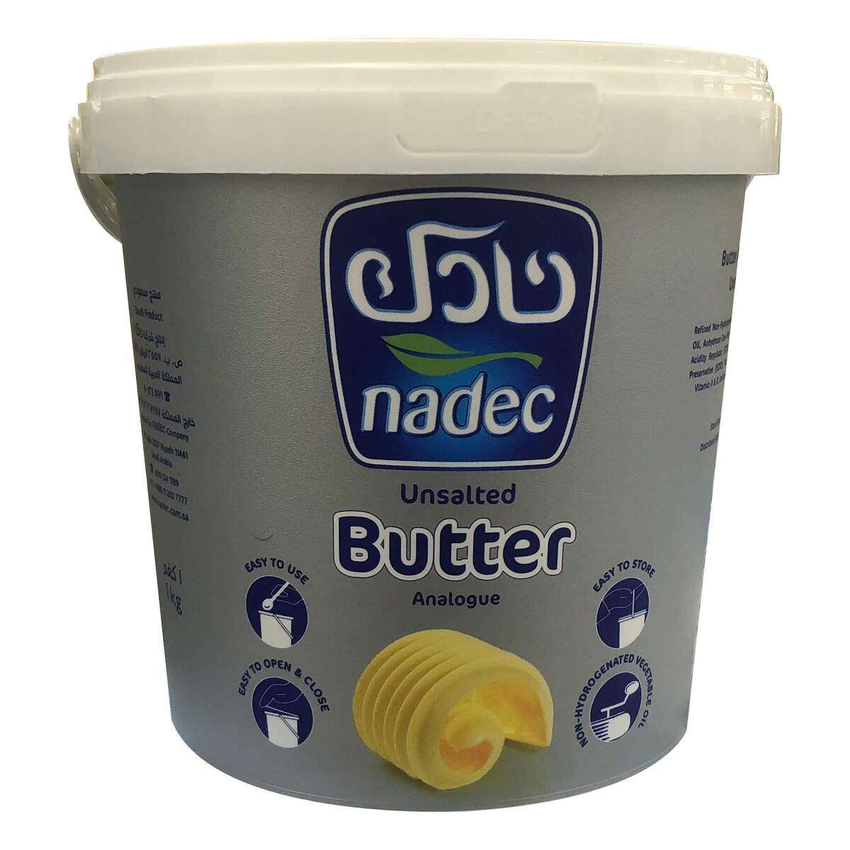 اشتري قم بشراء نادك زبدة طبيعية غير مملحة 1 كجم Online at Best Price من الموقع - من لولو هايبر ماركت Butter في السعودية