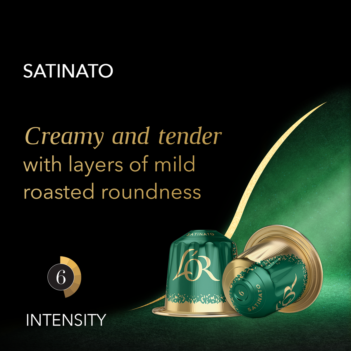 L'Or Espresso Satinato Intensity 6 Coffee Capsules 10 pcs