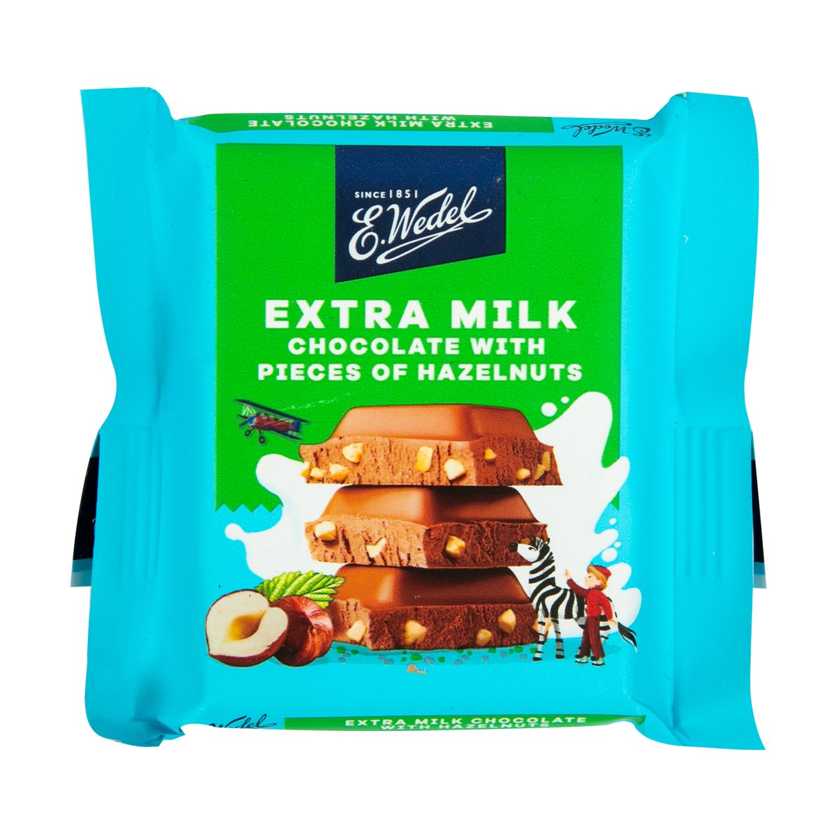 E.Wedel Extra Milk Chocolate with Pieces of Hazenuts 40 g