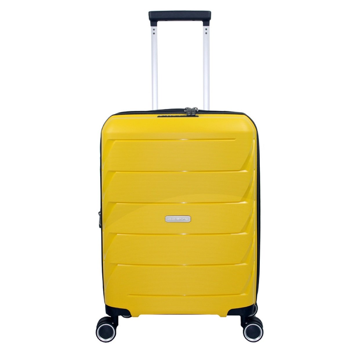 Cosmo Solitaire 4Wheel Hard Trolley 60cm Yellow