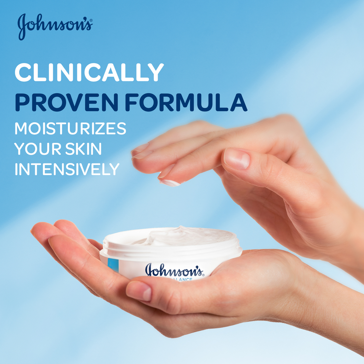 Johnson's Skin Balance Face & Body Cream Dry & Sensitive Skin 300 ml