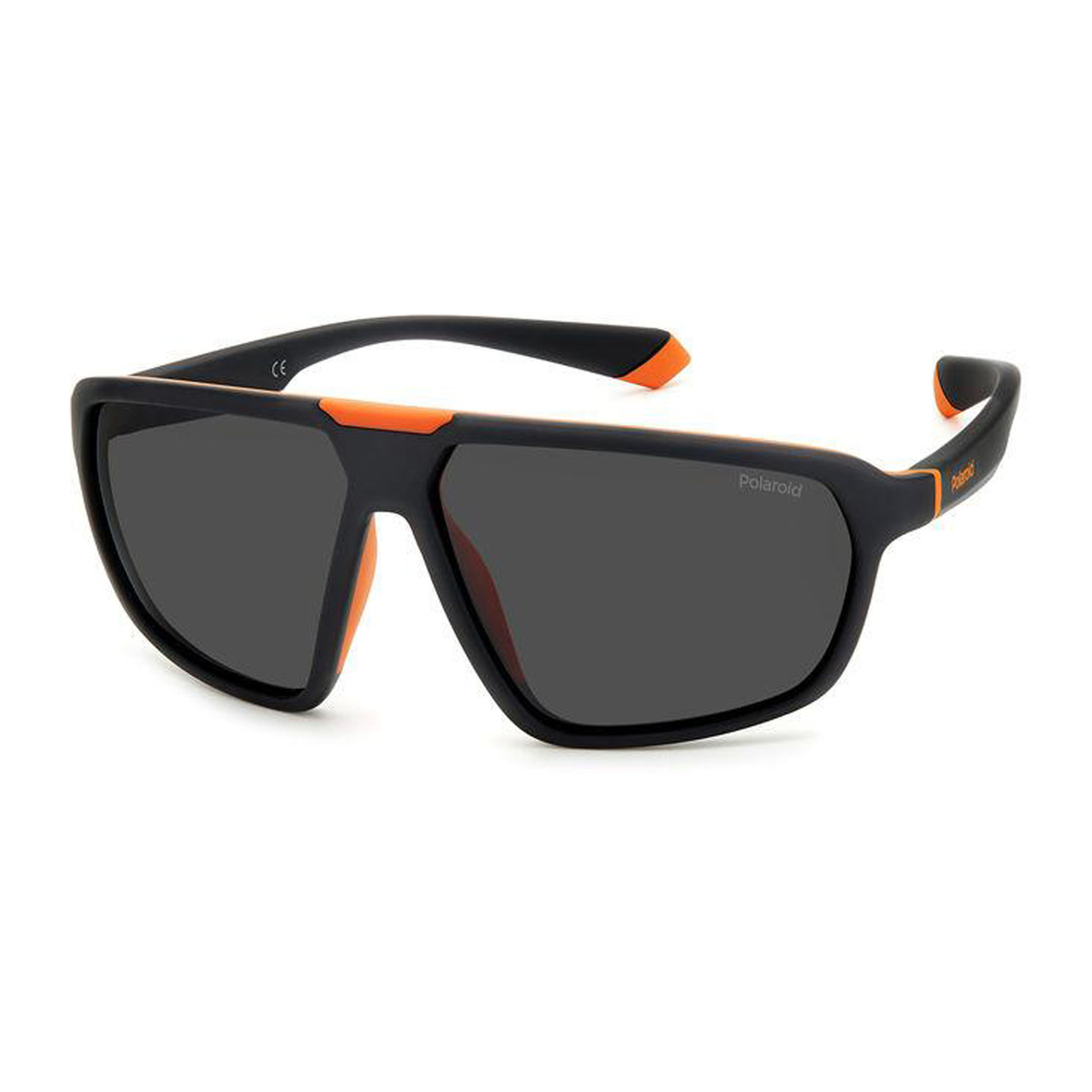 Polaroid Unisex Rectangle Sunglasses, Grey Polarized, 2142S RC2
