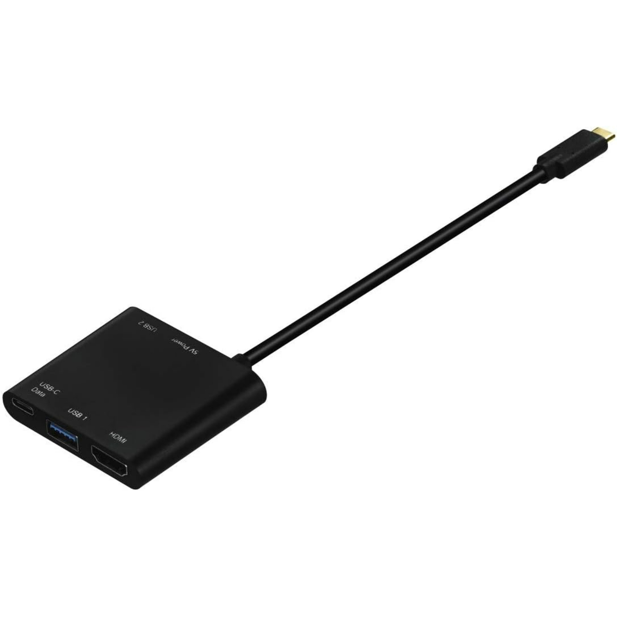 Hama 4-in-1 USB-C Multiport Adapter, Black, 135729