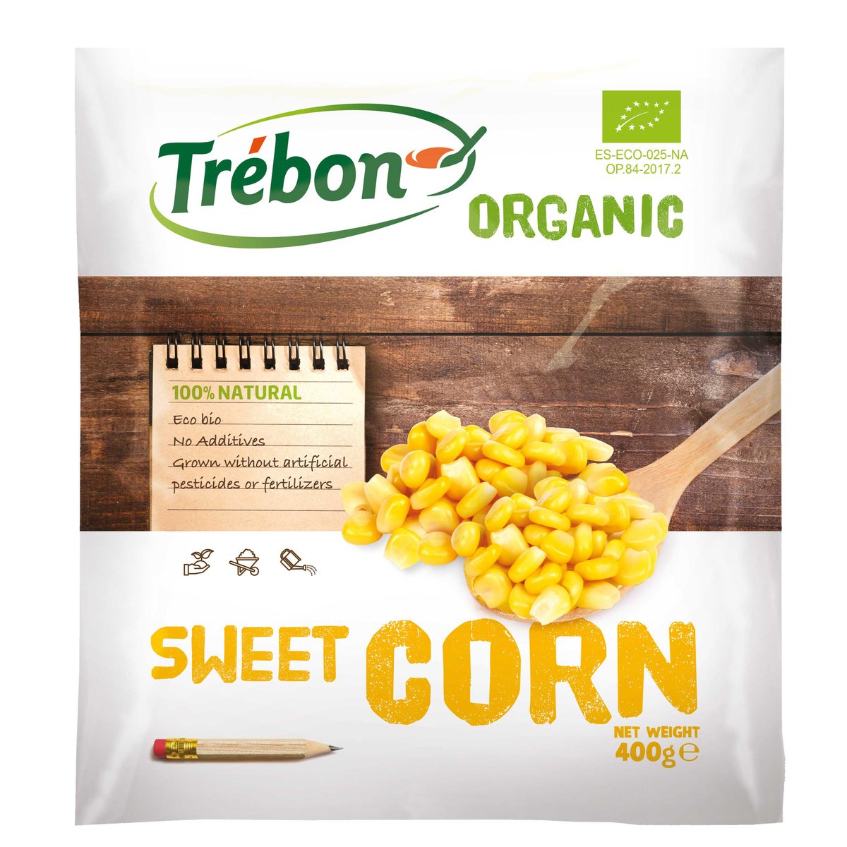 Trebon Organic Sweet Corn 400 g