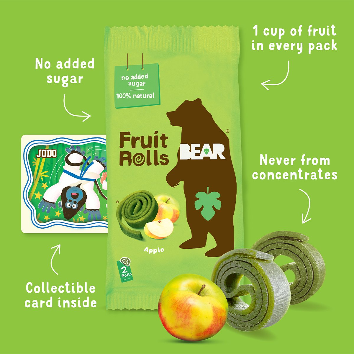 Bear Fruit Rolls Apple 20 g