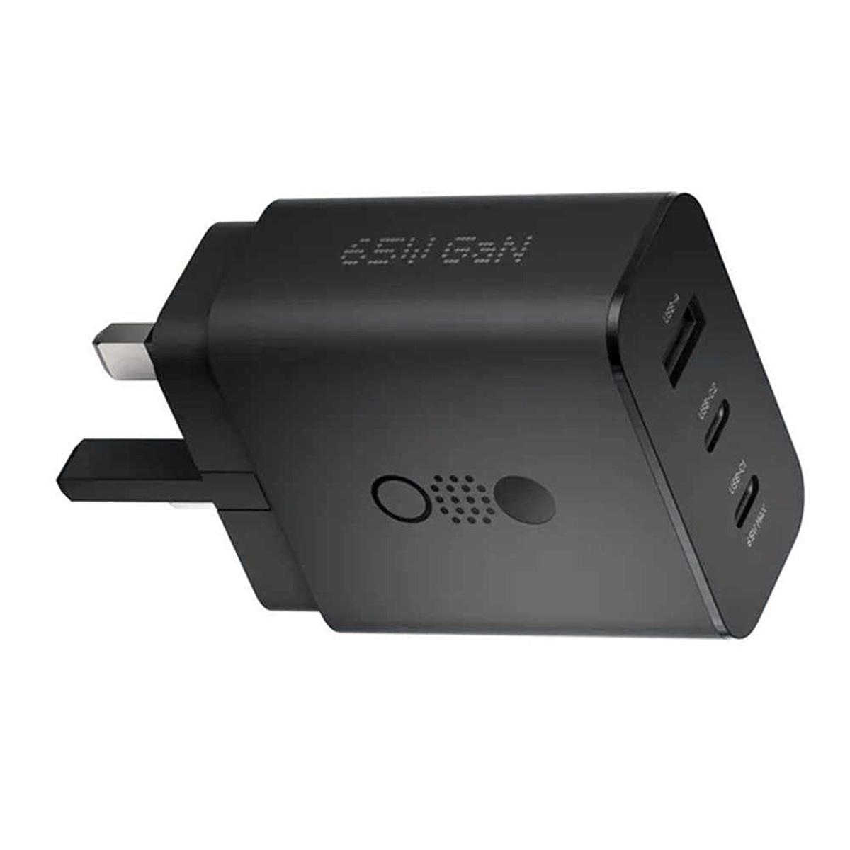 CMF by Nothing Power 65W GaN 3 Port Mobile Charger Adapter, Compatible Devices with USB-A & Type-C, Dark Grey