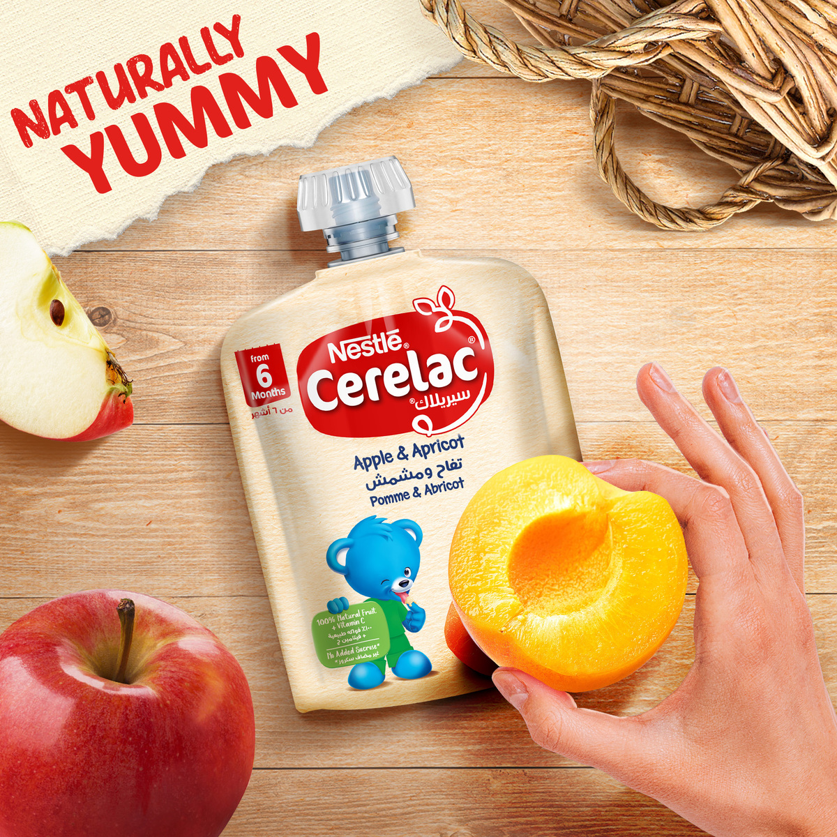 Nestle Cerelac Apple & Apricot Puree From 6 Months 90 g