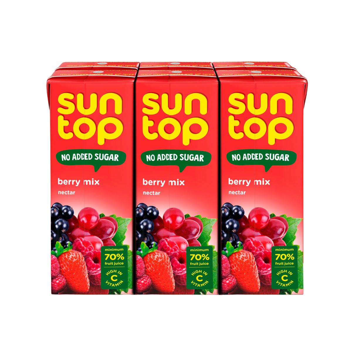 Suntop Berry Mix Nectar No Added Sugar 18 x 180 ml