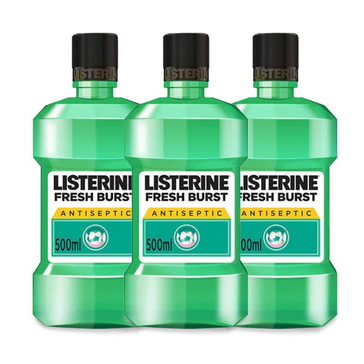 Listerine Fresh Burst Antiseptic Mouthwash 3 x 500 ml