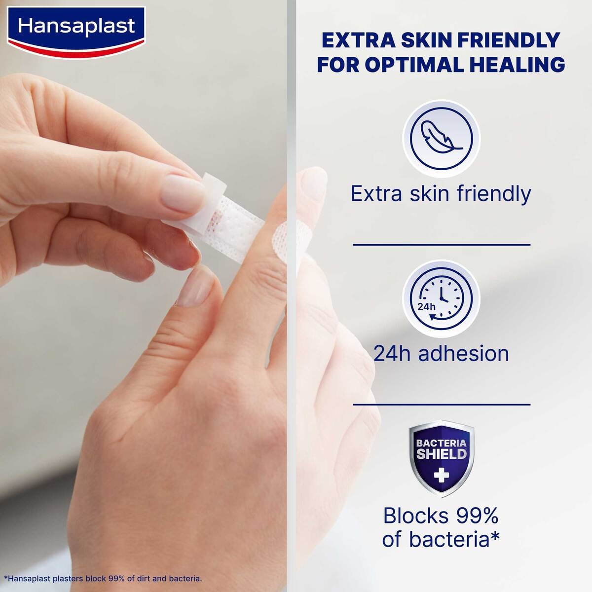 Hansaplast Plasters Sensitive Extra Skin Friendly 20 pcs