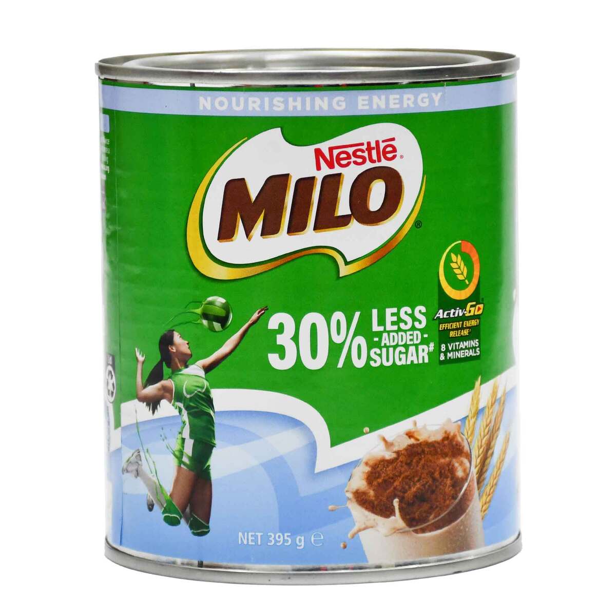 اشتري قم بشراء Milo 30% Less Added Sugar Energy Drink 395 g Online at Best Price من الموقع - من لولو هايبر ماركت Chocolate Drink في الكويت