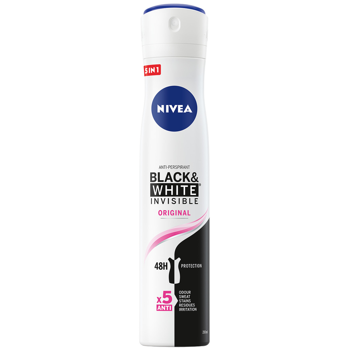 Nivea Deodorant Spray Invisible For Black & White 200 ml