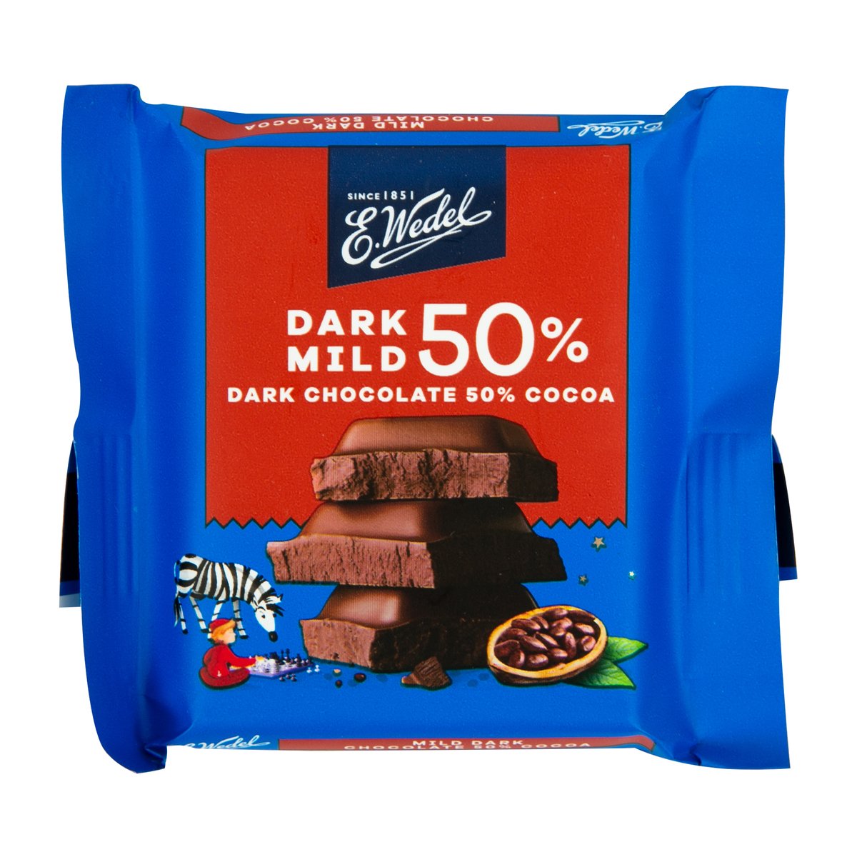 E. Wedel Mild Dark Chocolate 50% Cocoa 40 g