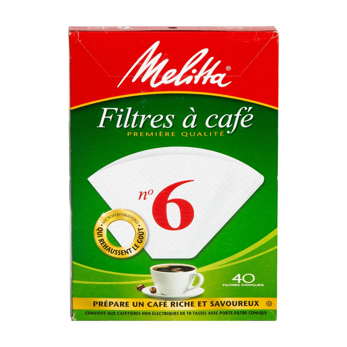 Melitta Original Coffee Filters 1x6 40 pcs