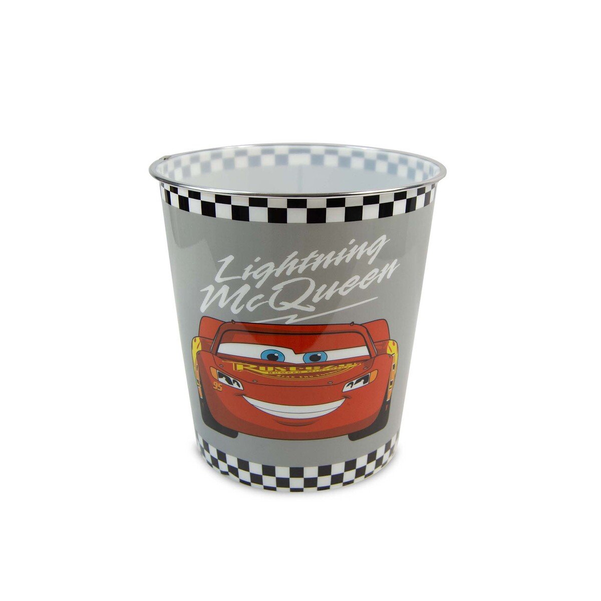 Cars Disney Cars Lightning McQueen Compact Waste Basket For Kid's Bedroom, 23x24 cm, Multicolored, TRHA10494