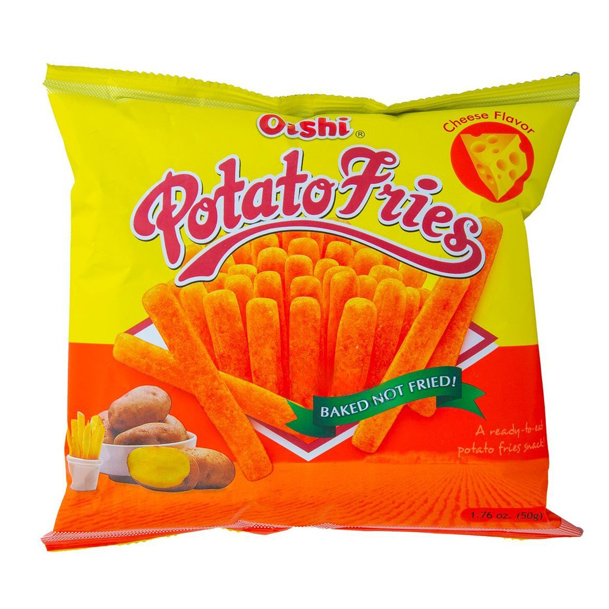 Oishi Cheese Flavor Potato Fries 50 g