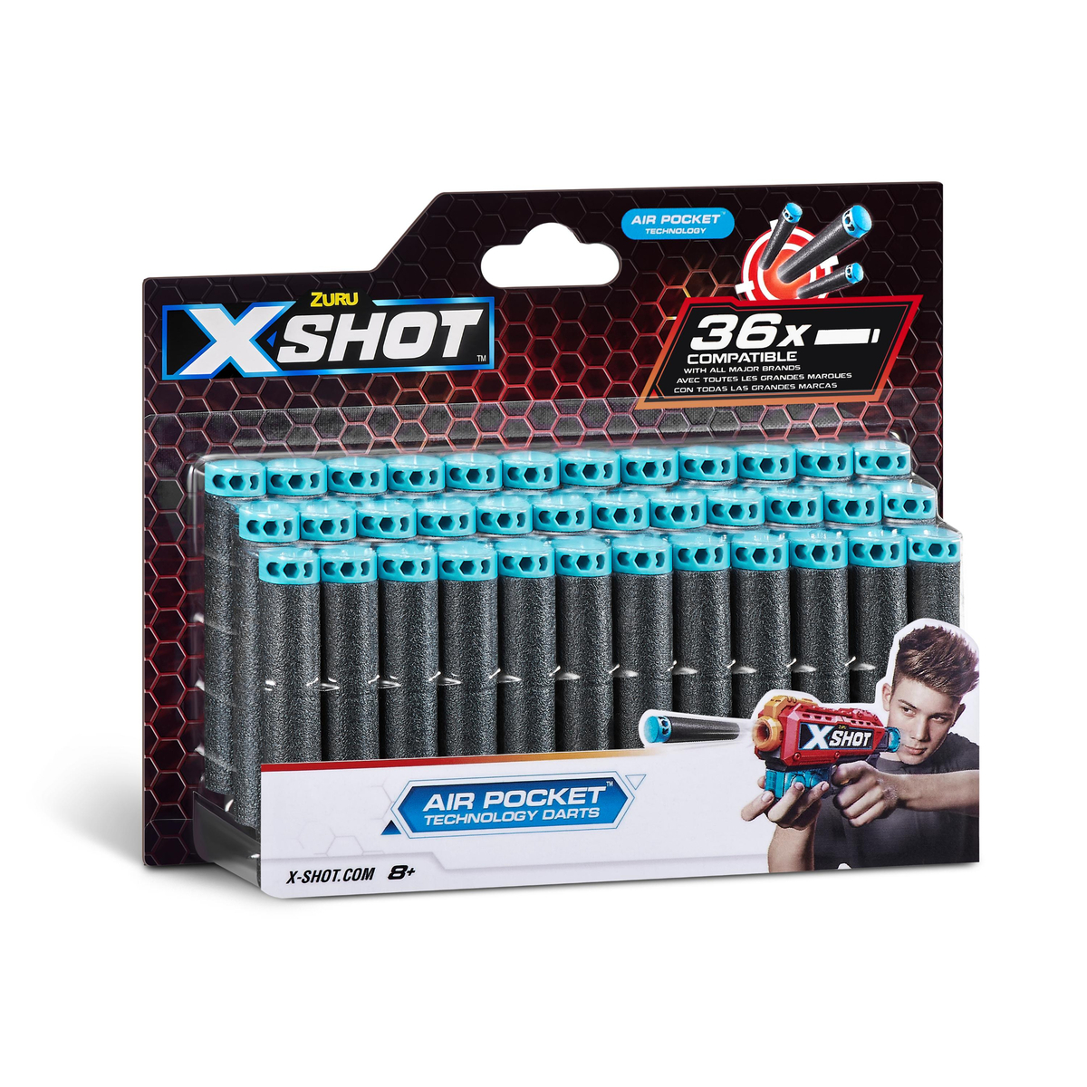 X-Shot Excel Foam Dart Blaster Refill, 36 Darts, XS-3618-A
