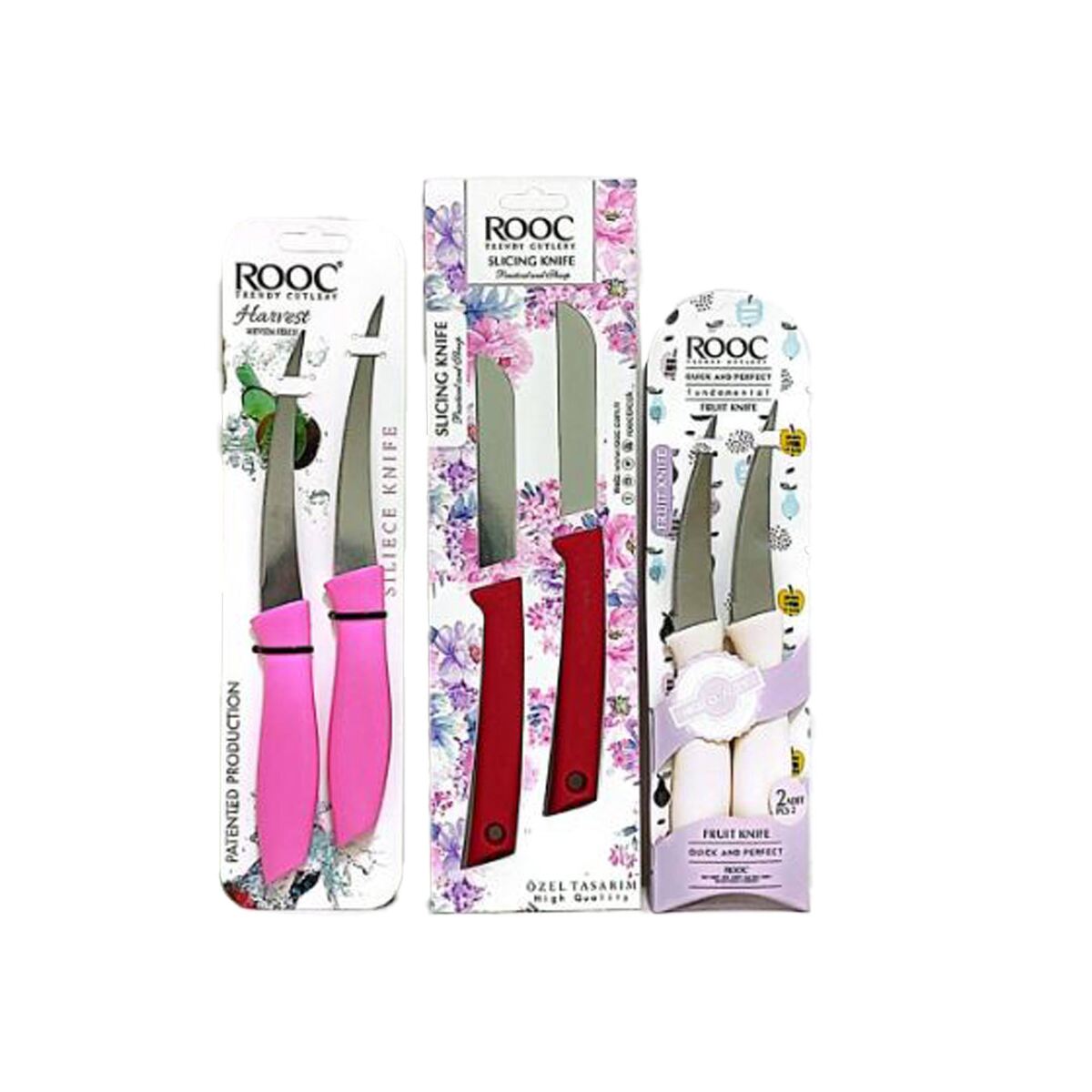 Rooc Knife 2pc Set MR-002,Assorted