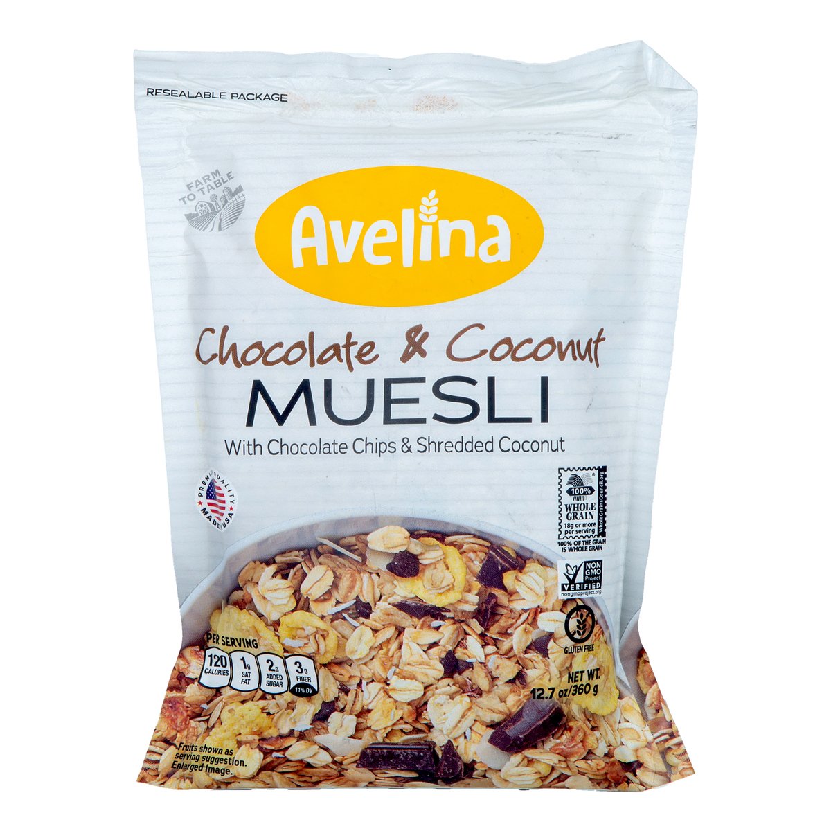 Avelina Chocolate & Coconut Muesli 360 g
