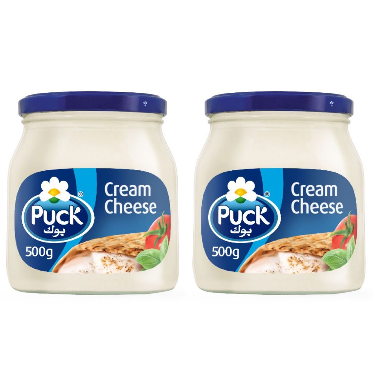 Buy Puck White Cheese Jar 2 x 500 g Online at Best Price | Jar Cheese | Lulu KSA in Saudi Arabia