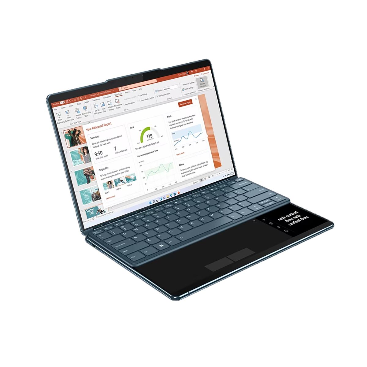 Lenovo Yoga Book 9-13IRU8,2-in-1 Laptop,Intel Core i7,2x13.3"OLED,16GB RAM,1TB SSD,Integrated Intel Iris Xe Graphics,Windows 11, 82YQ0025AX