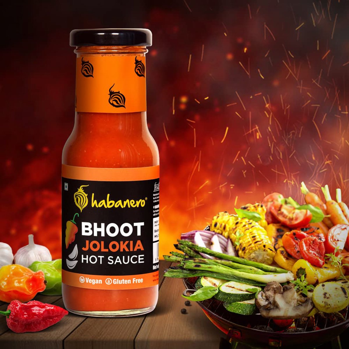 Habanero Bhoot Jolokia Hot Sauce 200 g