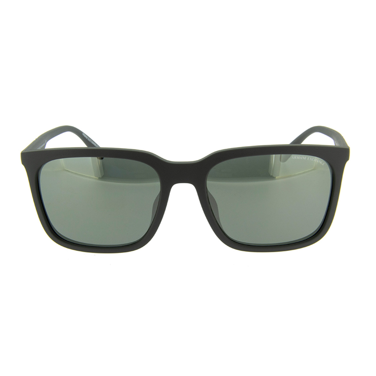 Armani Exchange Rectangle Men's Sunglasses, Black, 4117SU-81806G