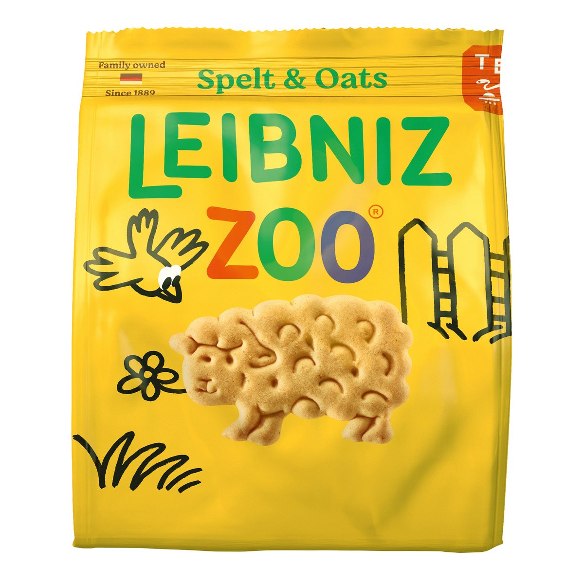 Bahlsen Leibniz Zoo Spelt & Oats Biscuits 100 g