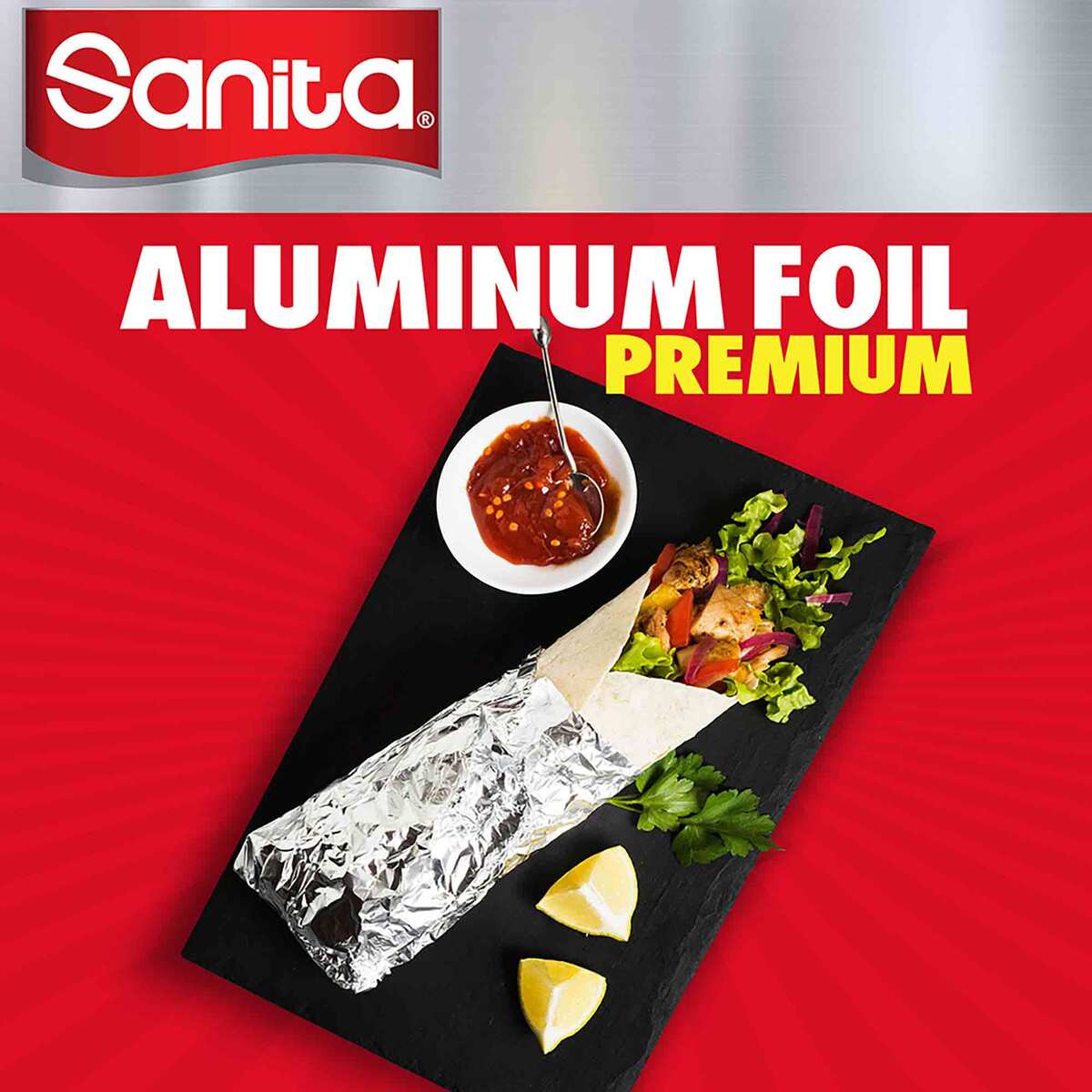 Sanita Premium Aluminum Foil 75sq.ft. Size 22.86m x 30cm 1 pc