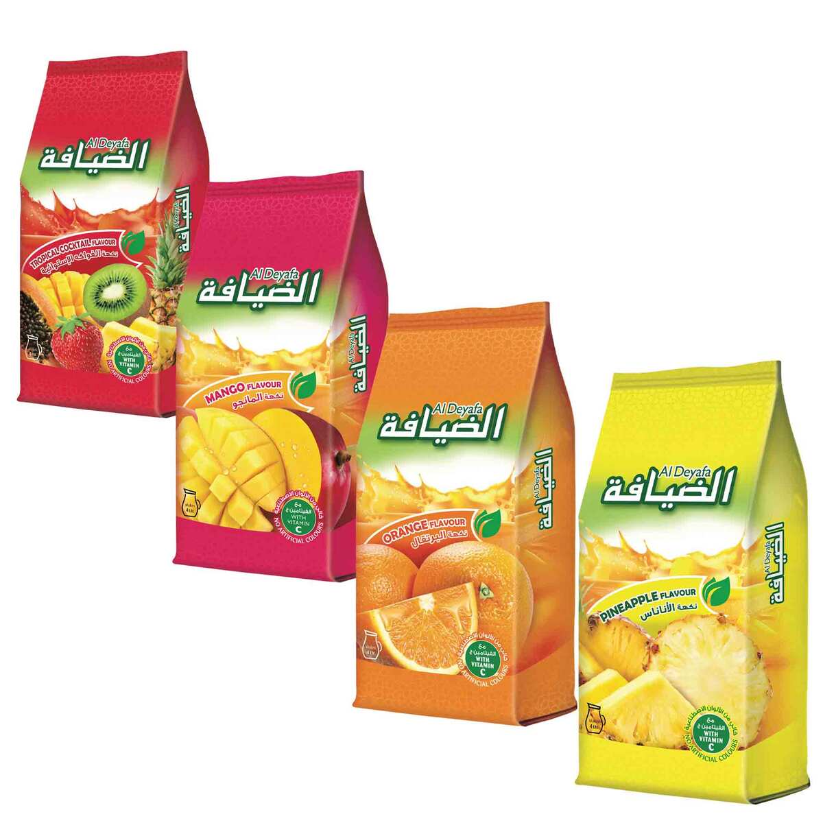 Al Deyafa Instant Drink Assorted 4 x 500 g