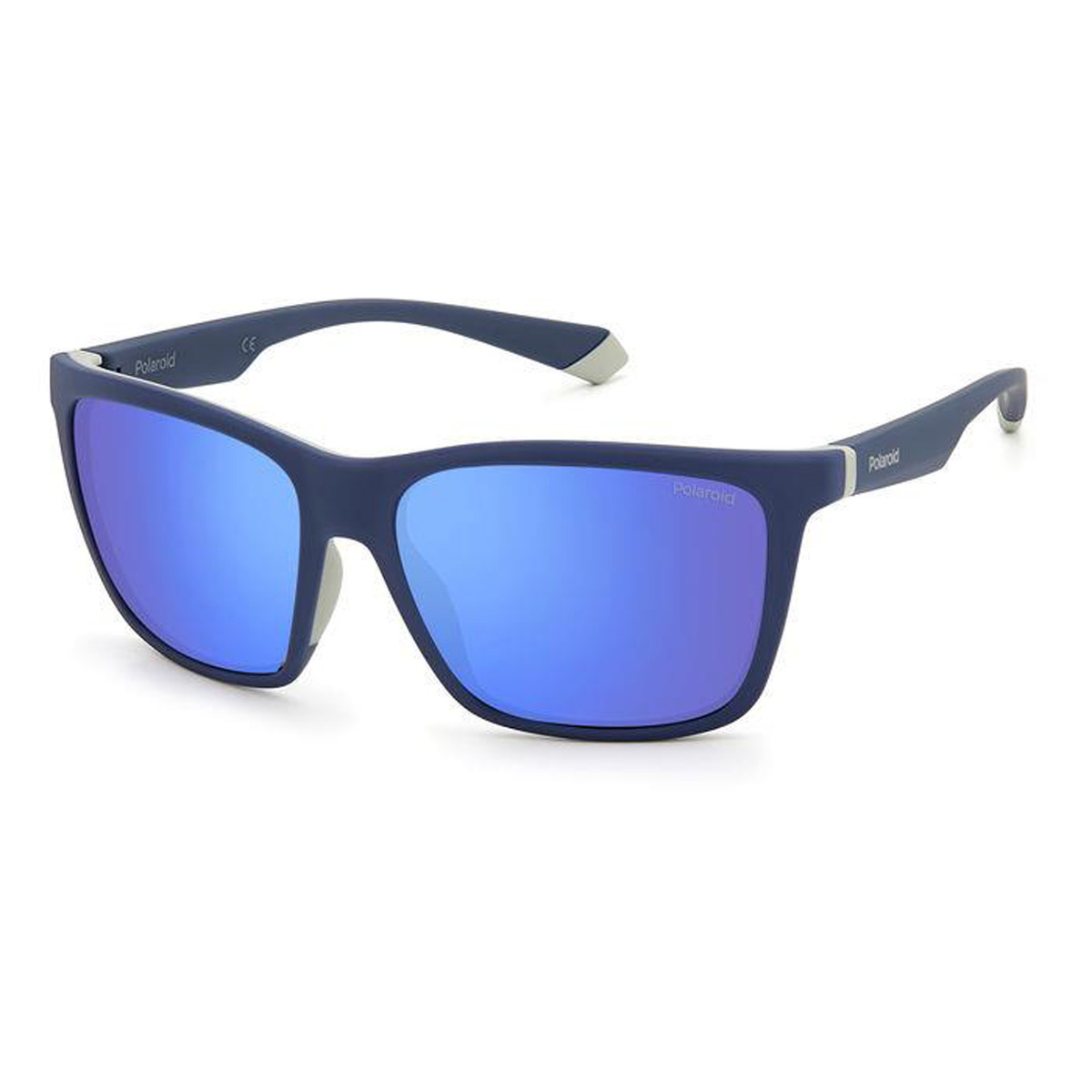 Polaroid Men's Rectangle Sunglasses, Blue, 2126/S