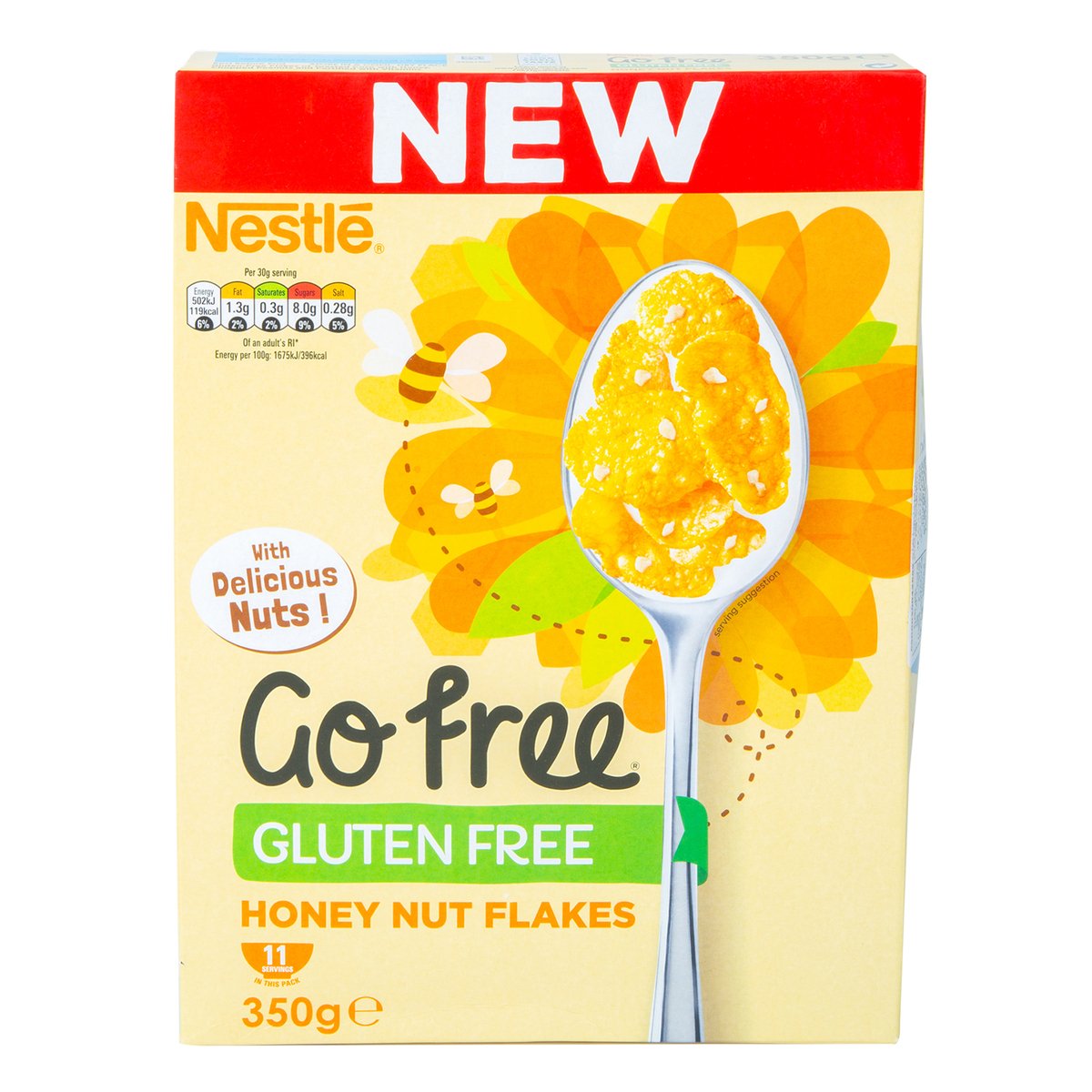 Nestle Go Free Honey Nut Flakes 350 g