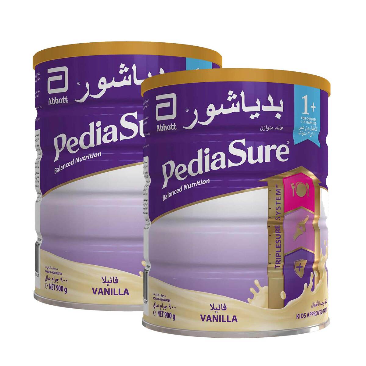 Pediasure Complete And Balanced Nutrition Vanilla Powder  1 +  1-3 Years  2 x 900g