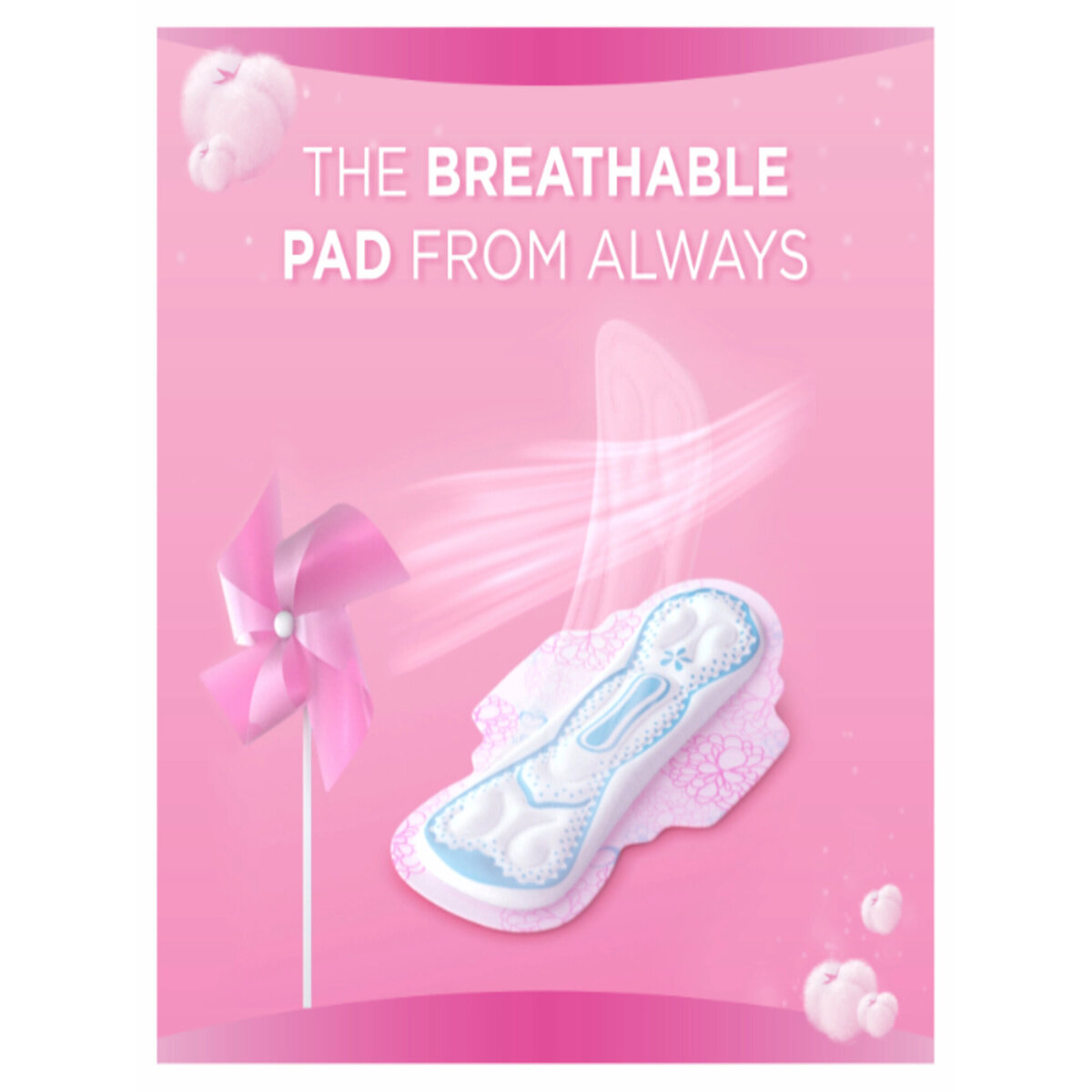 Always Breathable Soft Cottony Softness Maxi Thick Large Sanitary Pads With Wings Value Pack 50 pcs