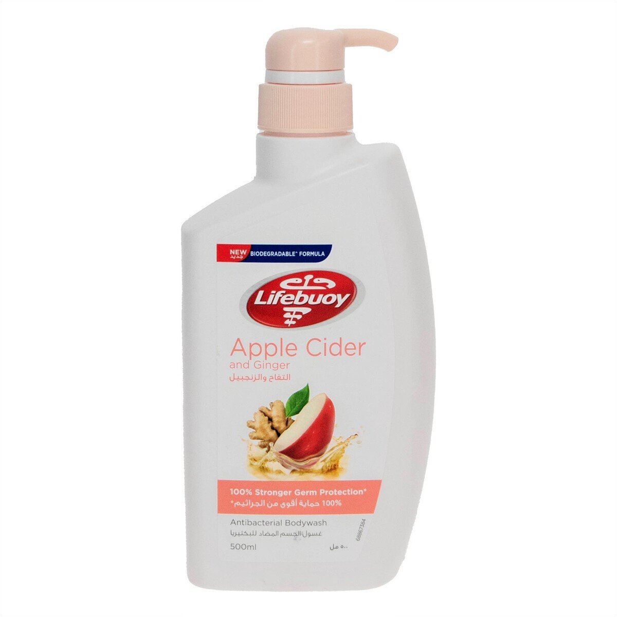 Lifebuoy Apple Cider And Ginger Antibacterial Body Wash, 500 ml