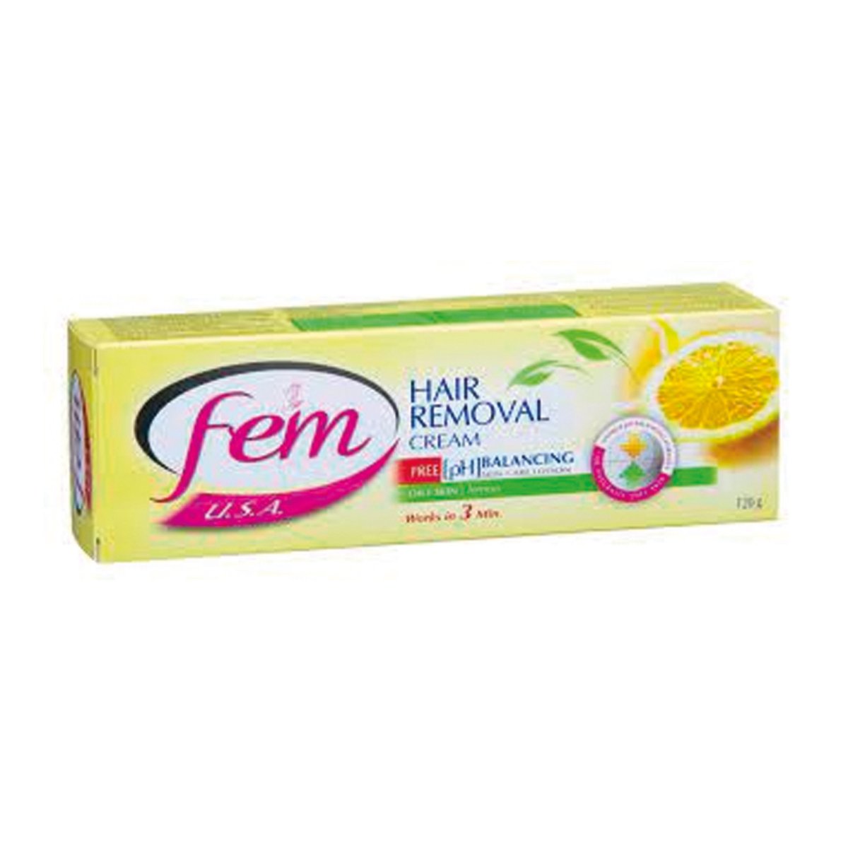 Fem Hair Removal Cream Oily Skin Lemon 120g