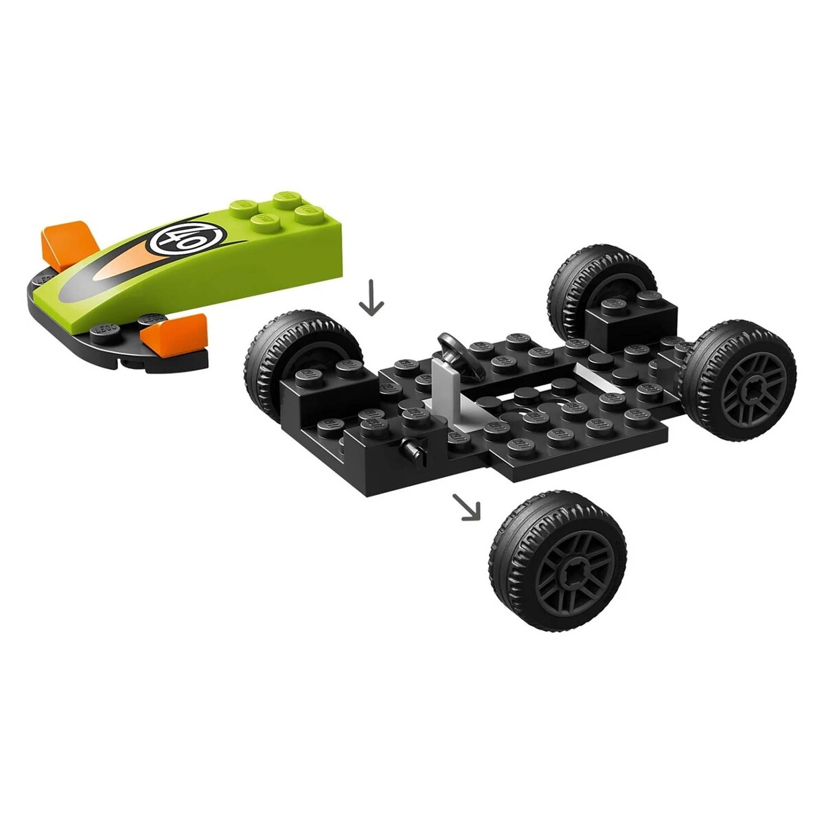 Lego Race Car, 4 pcs, Green, 60399