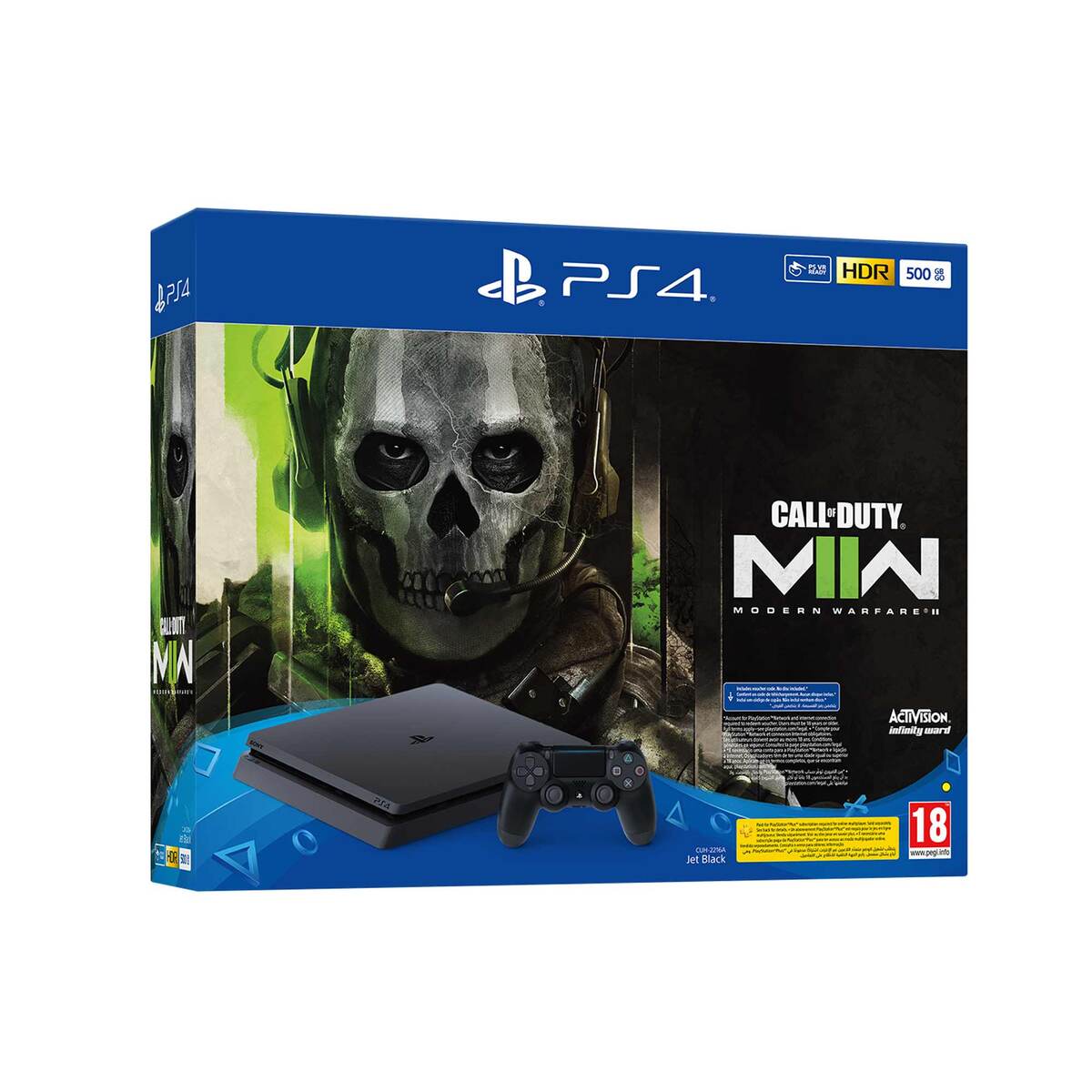 Sony PS4 Console 500GB+Call Of Duty MW voucher