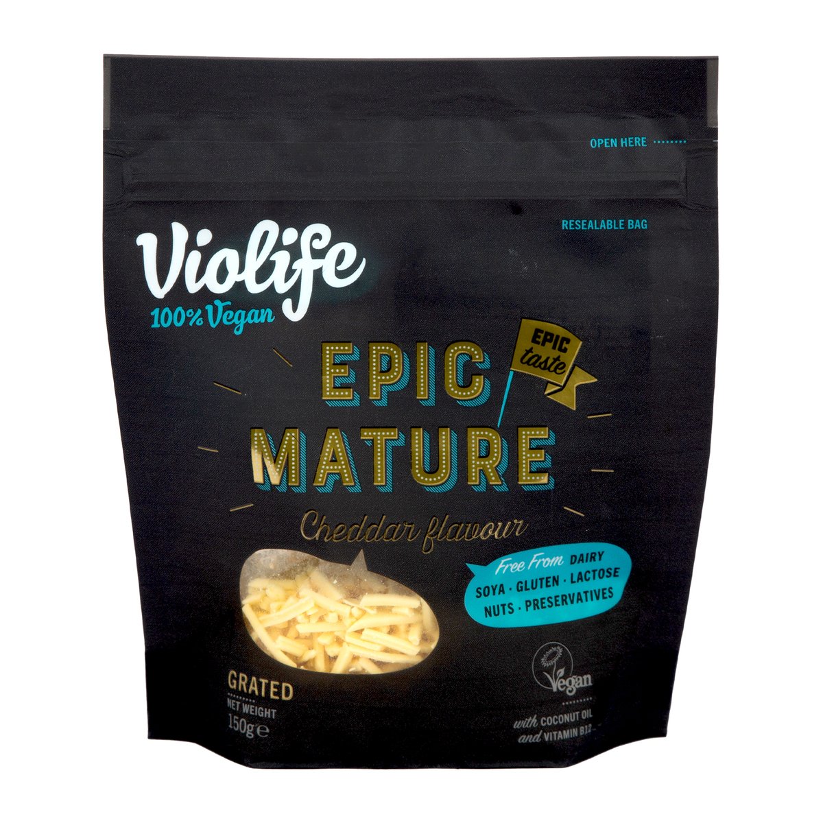 Violife Vegan Epic Mature Grated Cheddar Flavor 150 g