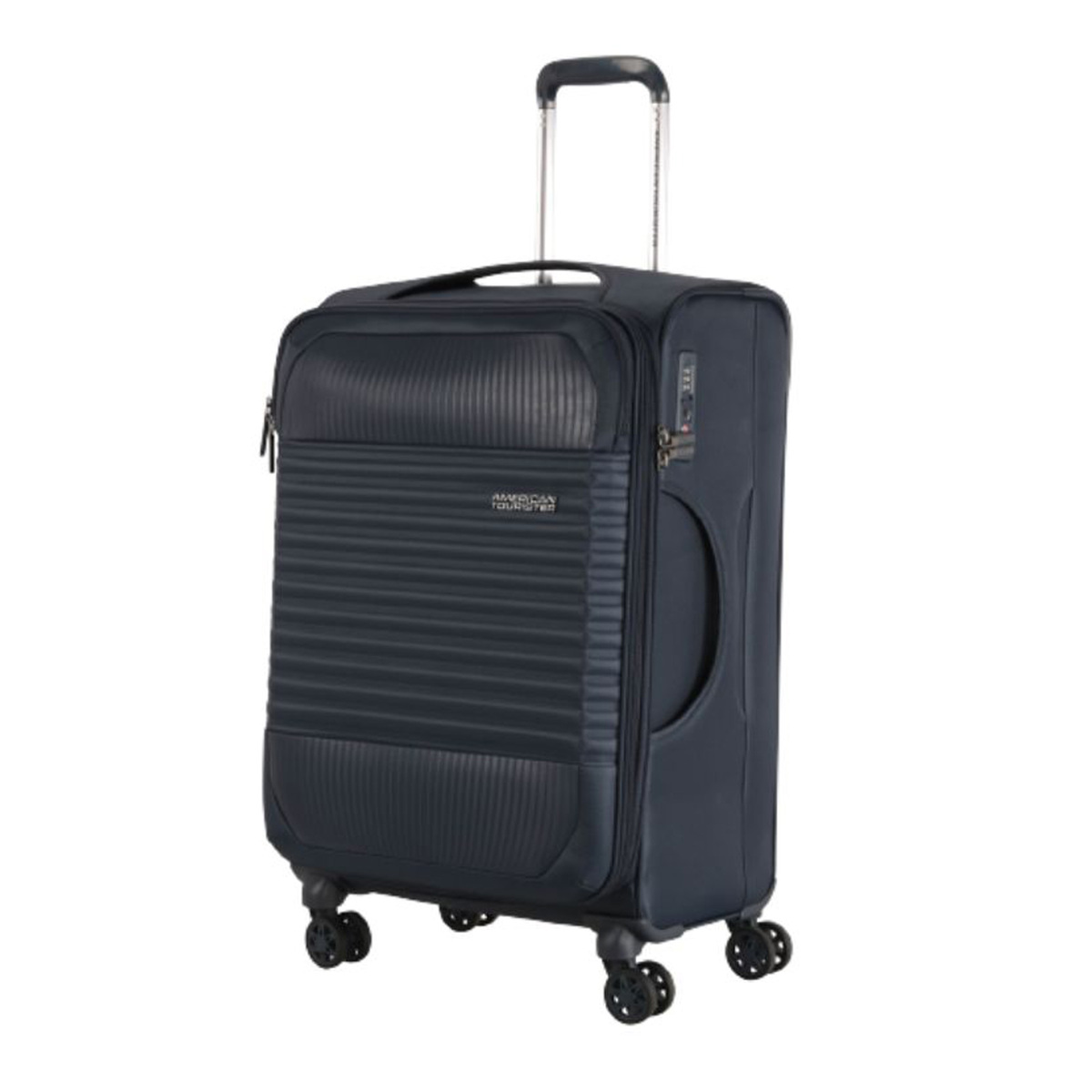 امريكان توريستر حقيبة سفر بعجلات مرنة فورناكس سبينر مع قفل TSA، 66 سم، كحلي