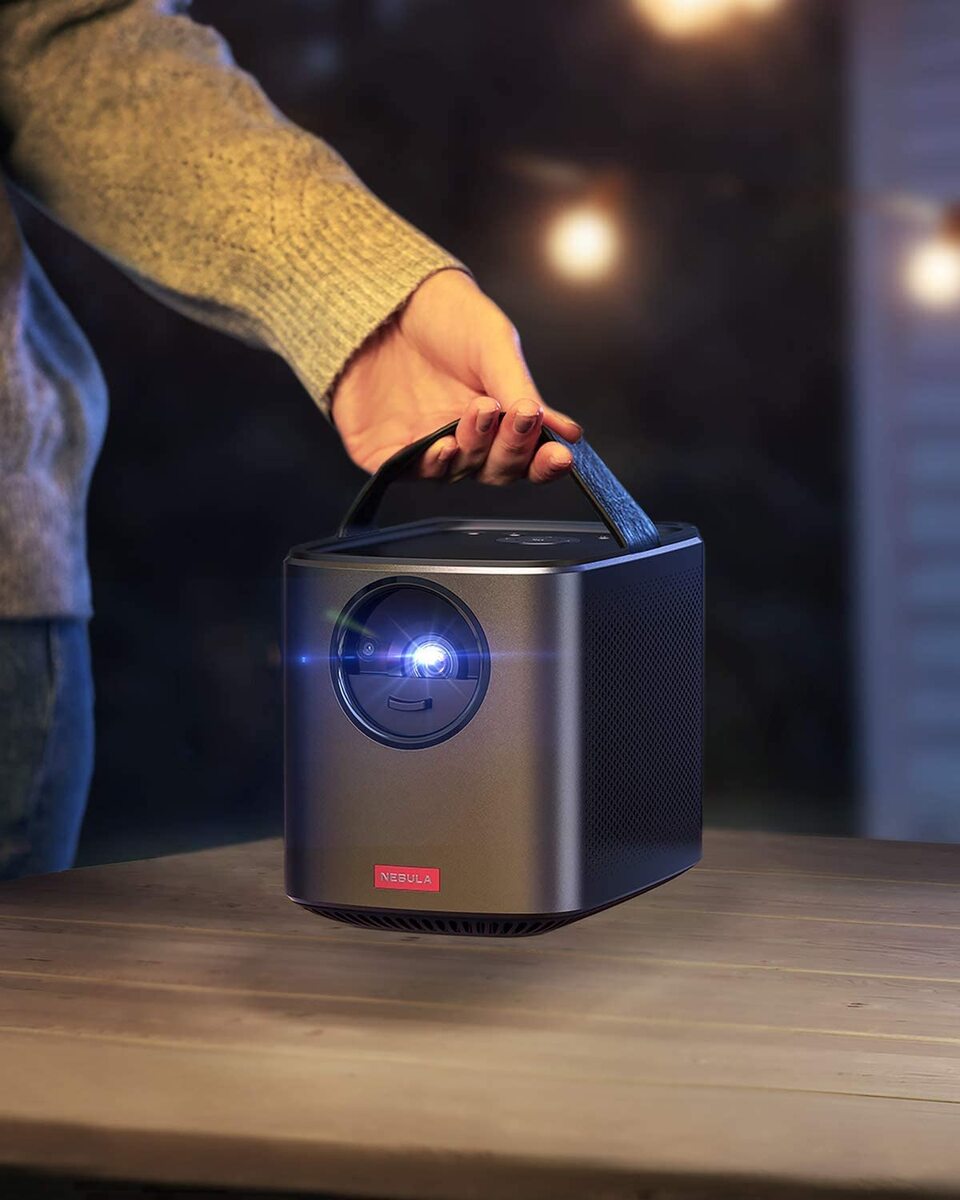 Nebula Mars Ii Pro Projector By Anker, 500 Ansi Lumen Mini Projector, 720p Image, Portable Home Video Projector, 30 To 150 Inch Image Smart Movio Projector, Home Entertainment, Outdoor Projector