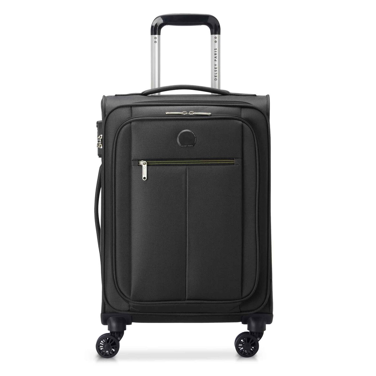 Delsey Pin Up 6 Soft Trolley, 4 Double Wheels, 68 cm, Black, 3430811