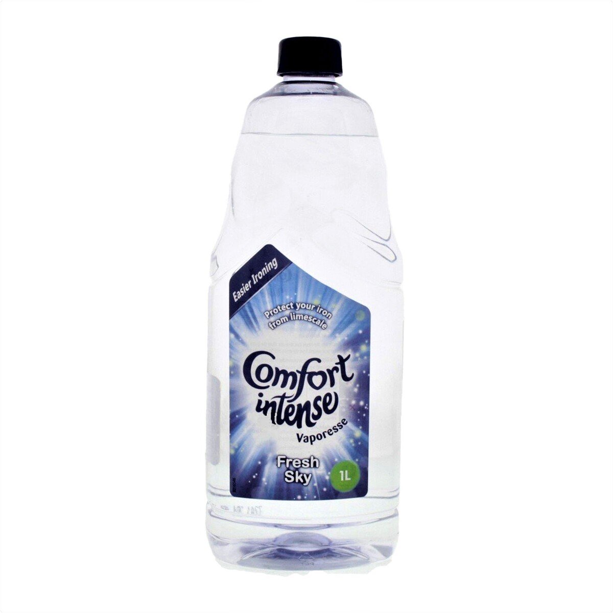 Buy Comfort Intense Vaporesse Fresh Sky Iron Water Blue 1 Litre Online at Best Price | Fabric softener concentrate | Lulu Kuwait in Kuwait