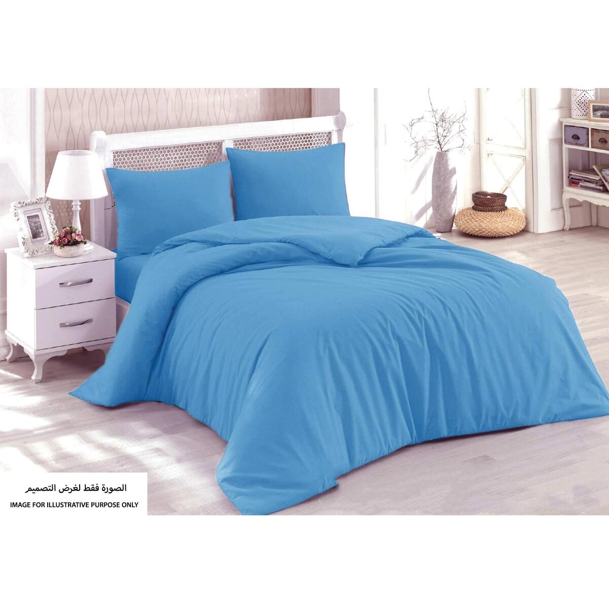 Homewell Bed Sheet Single 2 pc Set Blue
