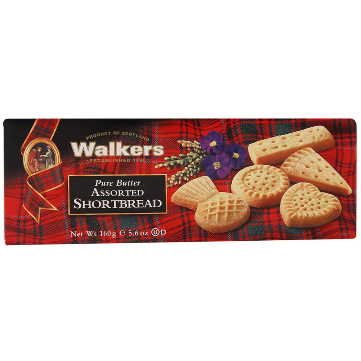 Walkers Pure Butter Assorted Shortbread 160 g
