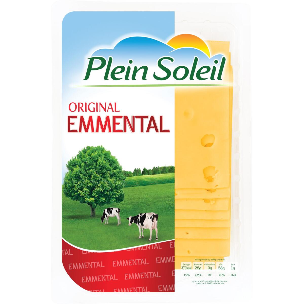 Plein Soleil Original Emmental Cheese Slices 150 g