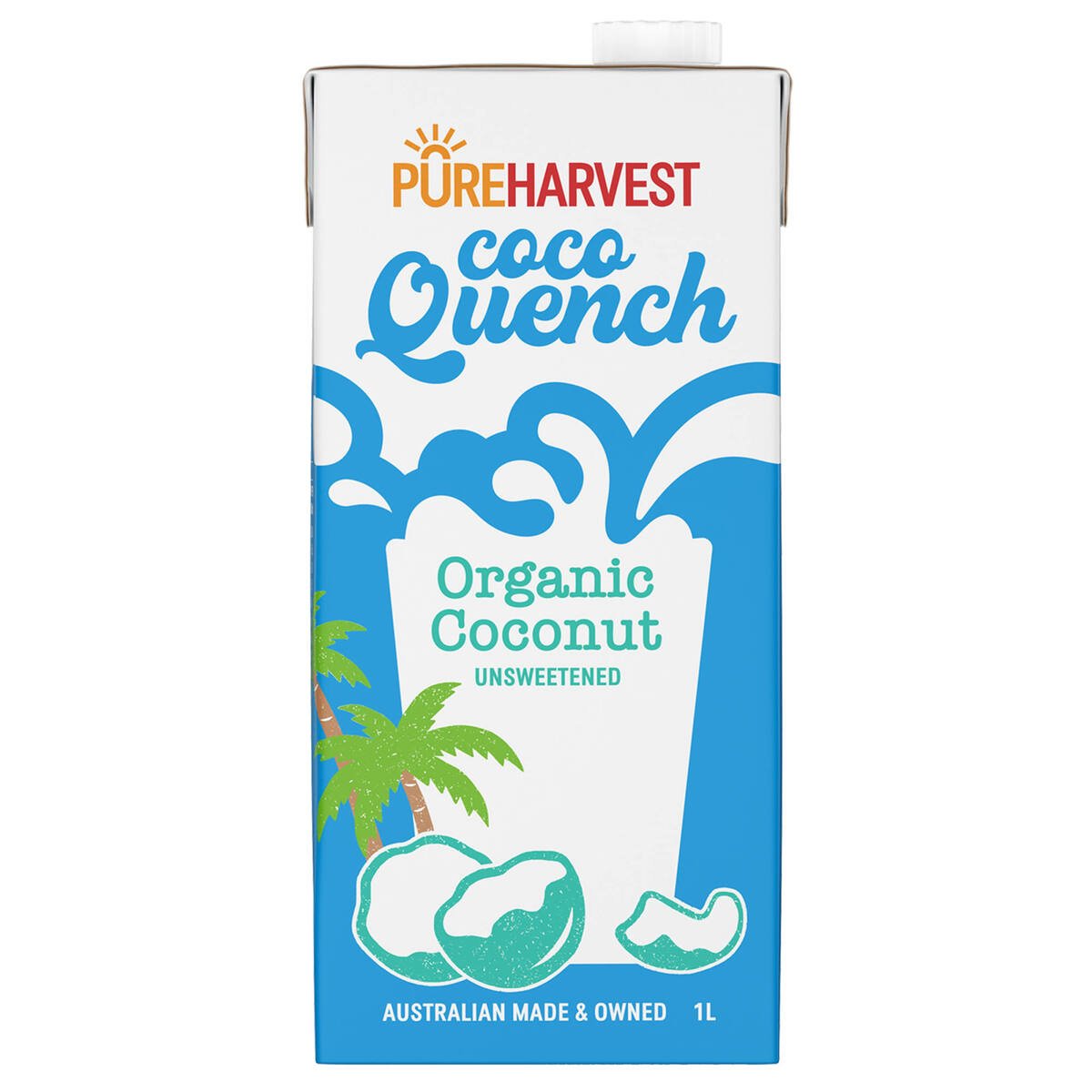 Pure Harvest Organic Coco Quench Coconut Milk Unsweetened 1 Litre