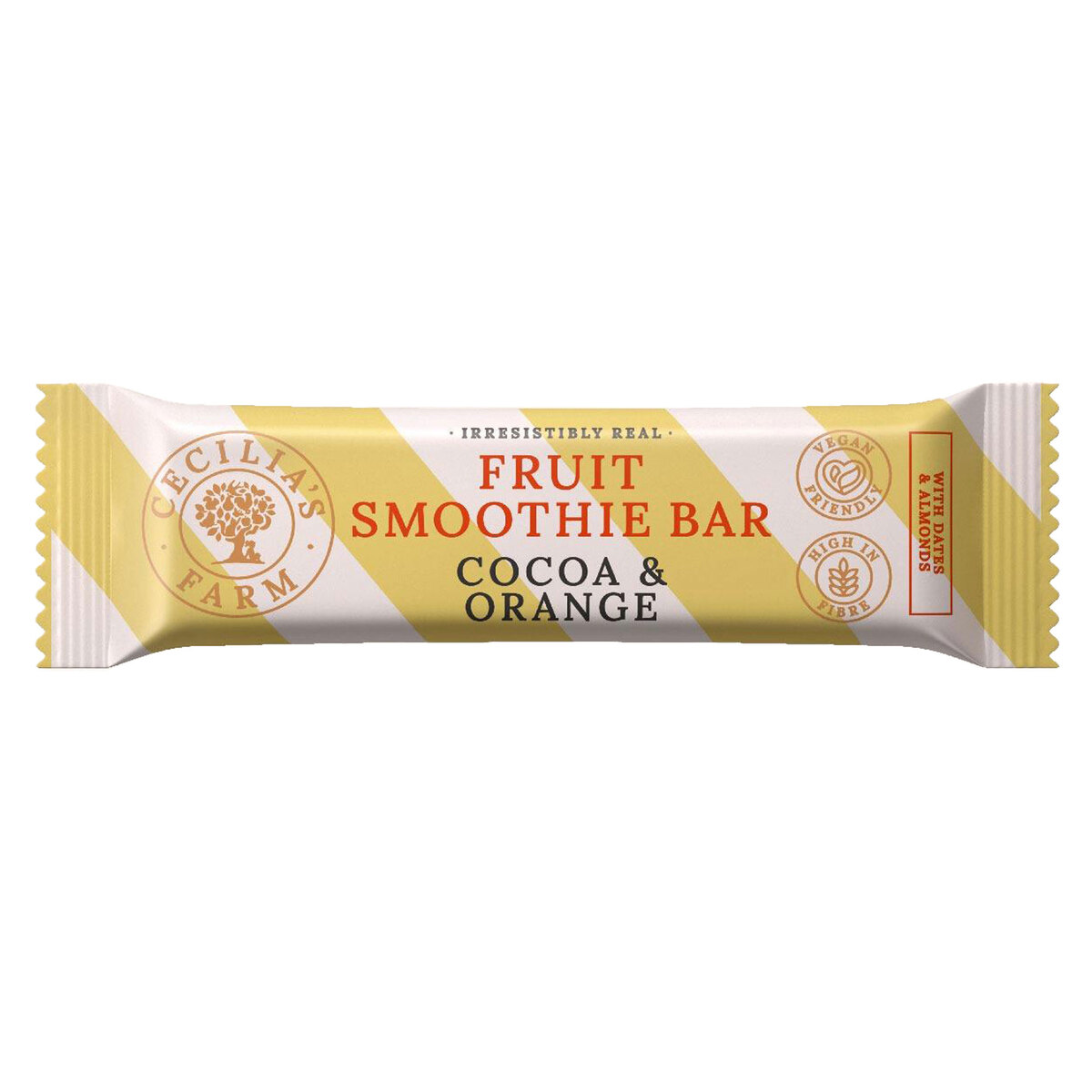 Buy Cecilias Farm Cocoa & Orange Fruit Smoothie Bar 40 g Online at Best Price | Cereal Bars | Lulu Kuwait in Kuwait